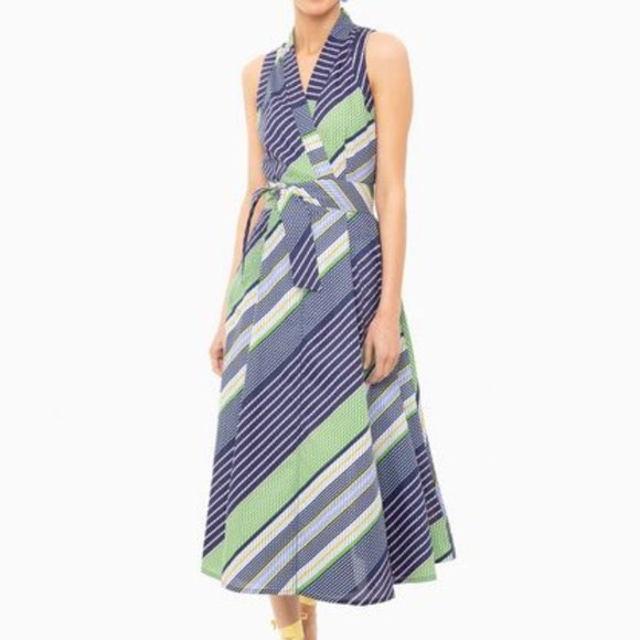 tory burch overprinted wrap dress